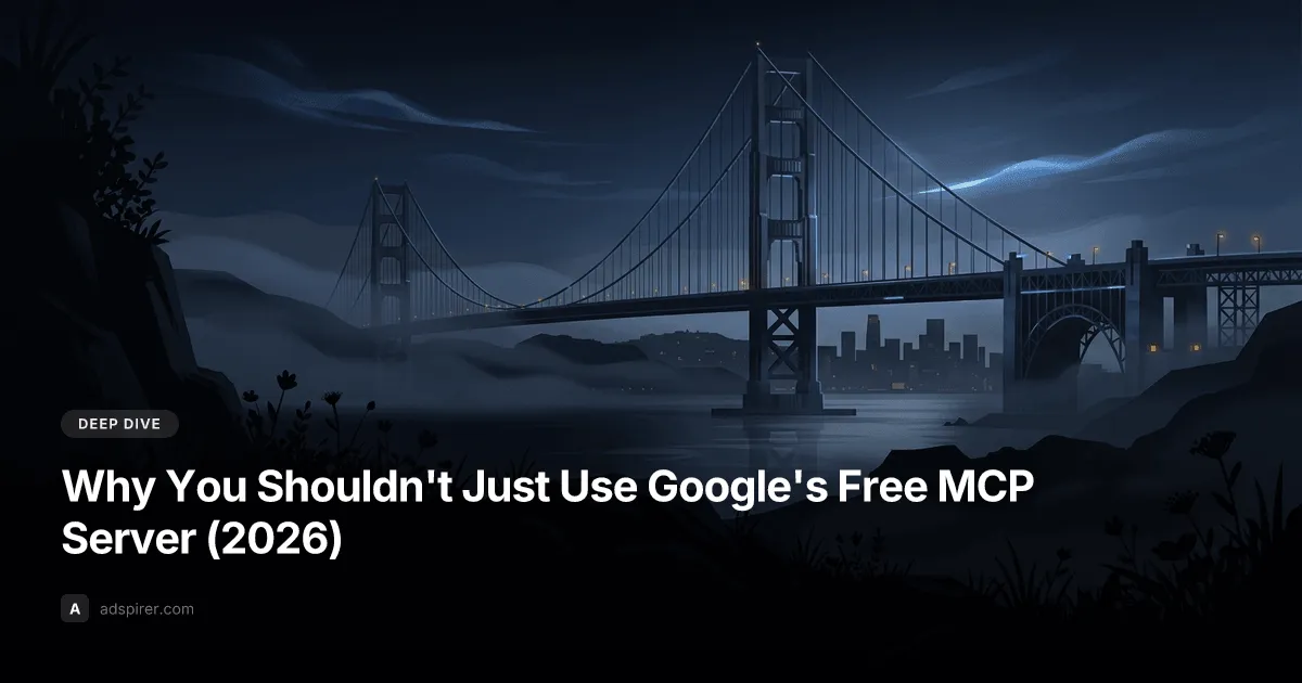 Why You Shouldn't Just Use Google's Free MCP Server (2026)
