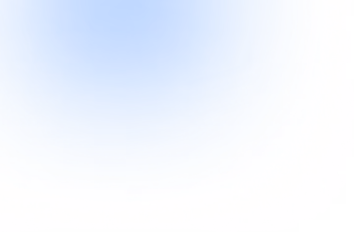 Blue circular gradient with a glowing halo effect transitioning to light blue and multicolored edges on a black background.